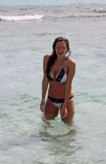 IMOGEN THOMAS in Bikini at the Beach in Italy