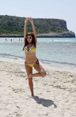 IMOGEN THOMAS in Bikini on a Beach and a Pool in Spain