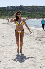 IMOGEN THOMAS in Bikini on a Beach and a Pool in Spain