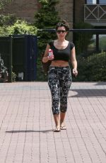IMOGEN THOMAS Leaves a Gym in London