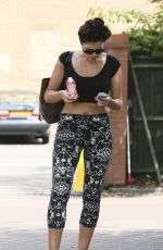 IMOGEN THOMAS Leaves a Gym in London