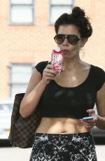 IMOGEN THOMAS Leaves a Gym in London