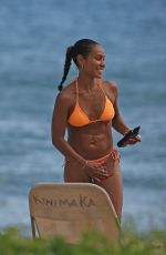 JADA PINKETT SMITH in Bikini at a Beach in Hawaii