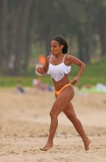 JADA PINKETT SMITH in Bikini at a Beach in Hawaii