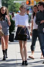 JAIME KING in Short Skirt Leaves Bowery Hotel in New York