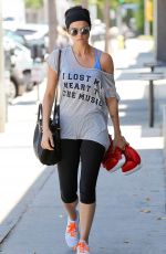 JAIMIE ALEXANDER Leaves a Gym in Los Angeles