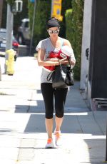 JAIMIE ALEXANDER Leaves a Gym in Los Angeles