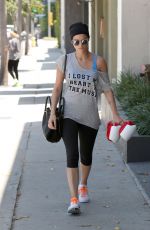 JAIMIE ALEXANDER Leaves a Gym in Los Angeles