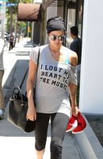 JAIMIE ALEXANDER Leaves a Gym in Los Angeles