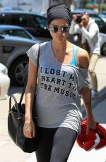 JAIMIE ALEXANDER Leaves a Gym in Los Angeles