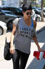 JAIMIE ALEXANDER Leaves a Gym in Los Angeles