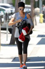 JAIMIE ALEXANDER Leaves a Gym in Los Angeles