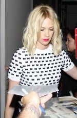 JANUARY JONES Leaves Landmark Theaters in Los Angeles