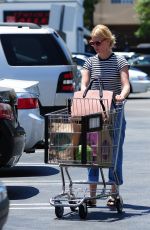 JANUARY JONES Leaves Whole Foods Market in Los Angeles