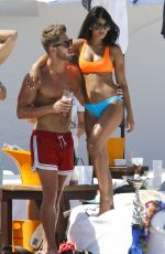 JASMIN WALIA in Bikini at a Party in Marbella