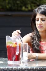 JASMIN WALIA on the Set of the Blue Boar in Abridge