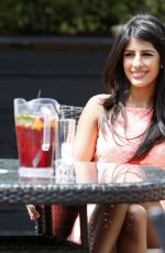JASMIN WALIA on the Set of the Blue Boar in Abridge