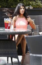 JASMIN WALIA on the Set of the Blue Boar in Abridge