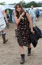 JENNA LOUISE COLEMAN at Glastonbury Festival