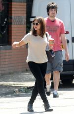 JENNA LOUISE COLEMAN Out and About in Cardiff