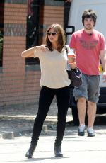 JENNA LOUISE COLEMAN Out and About in Cardiff