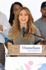 JENNIFER LOPEZ at Healthy Childhood Launch at Montefiore Medical Center in New York