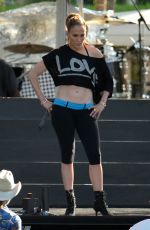 JENNIFER LOPEZ at iHeartradio Ultimate Pool Party Rehersal