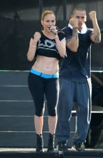 JENNIFER LOPEZ at iHeartradio Ultimate Pool Party Rehersal