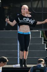 JENNIFER LOPEZ at iHeartradio Ultimate Pool Party Rehersal