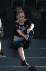 JENNIFER LOPEZ at iHeartradio Ultimate Pool Party Rehersal