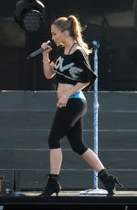 JENNIFER LOPEZ at iHeartradio Ultimate Pool Party Rehersal