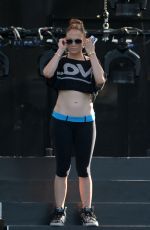 JENNIFER LOPEZ at iHeartradio Ultimate Pool Party Rehersal