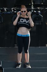 JENNIFER LOPEZ at iHeartradio Ultimate Pool Party Rehersal