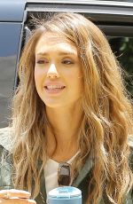 JESSICA ALBA Shopping at Whole Foods Market in Los Angeles