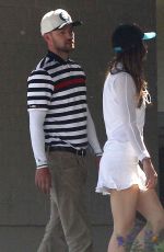 JESSICA BIEL Arrives at Lakeside Golf Club in Toluca Lake
