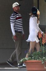 JESSICA BIEL Arrives at Lakeside Golf Club in Toluca Lake