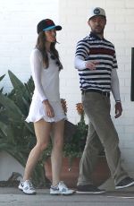 JESSICA BIEL Arrives at Lakeside Golf Club in Toluca Lake