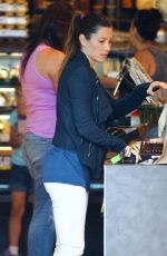 JESSICA BIEL Buys Some Flowers in West Hollywood