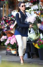 JESSICA BIEL Buys Some Flowers in West Hollywood