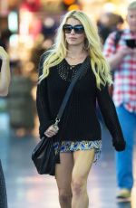 JESSICA SIMPSON Arrives at LAX and JFK Airport