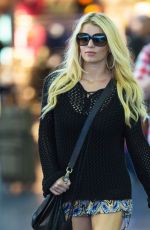 JESSICA SIMPSON Arrives at LAX and JFK Airport