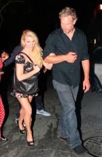 JESSICA SIMPSON Arrives at Sunset Marquis Hotel in West Hollywood