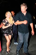 JESSICA SIMPSON Arrives at Sunset Marquis Hotel in West Hollywood