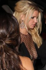 JESSICA SIMPSON Leaves Warwick Nightclub in Hollywood