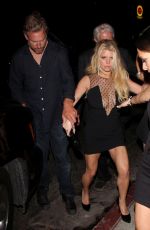JESSICA SIMPSON Leaves Warwick Nightclub in Hollywood