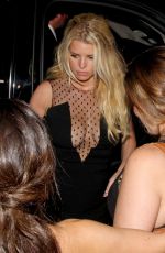 JESSICA SIMPSON Leaves Warwick Nightclub in Hollywood
