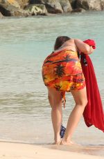JODI ALBERT in Bikini at a Beach in Barbados