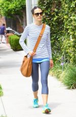 JORDANA BREWSTER in Leggings Out and About in Los Angeles