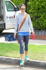 JORDANA BREWSTER in Leggings Out and About in Los Angeles
