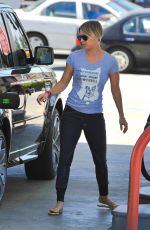 KALEY CUOCO at a Gas Station in Los Angeles